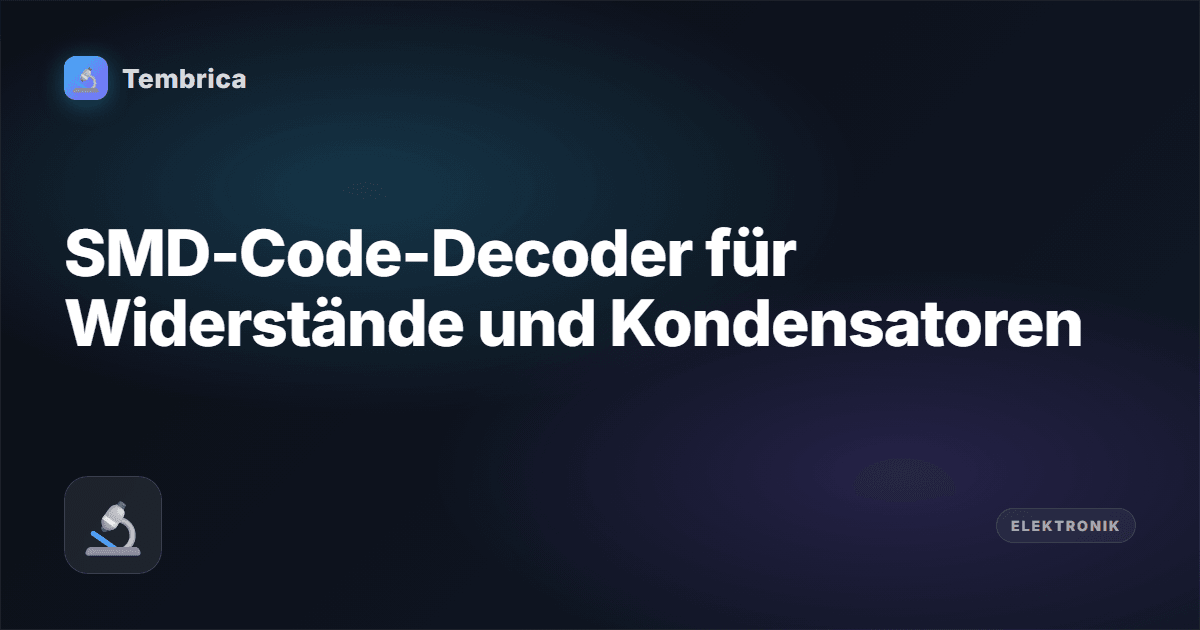 SMD-Code-Decoder online | Tembrica