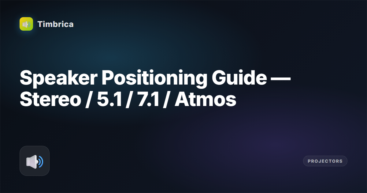 Speaker Positioning Guide (5.1 / Atmos) | Tembrica